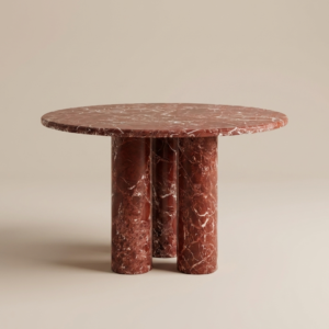 Rosso Levanto Marble Table