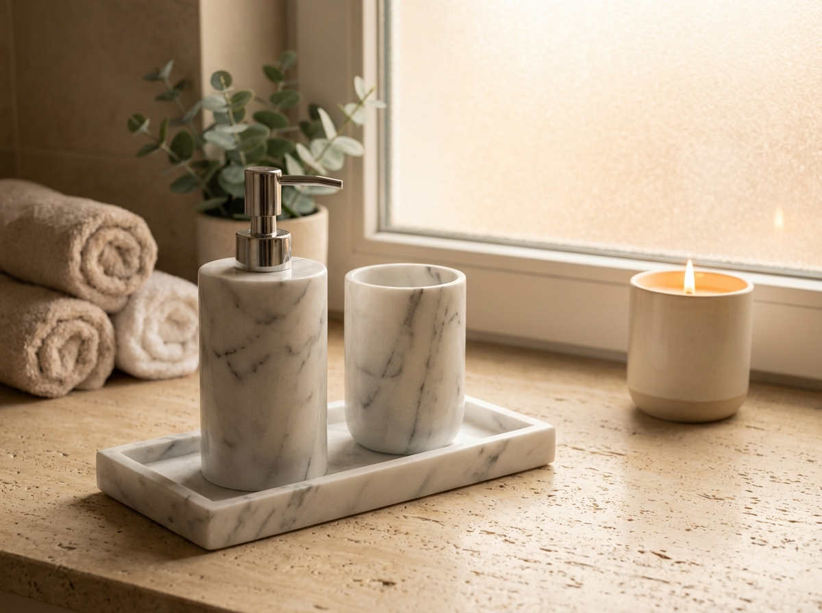 natural stone bathroom