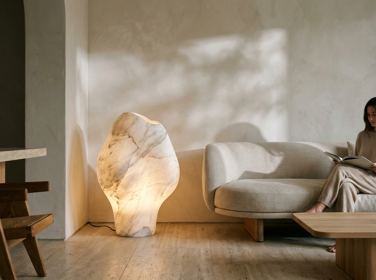 stone lamb decoration